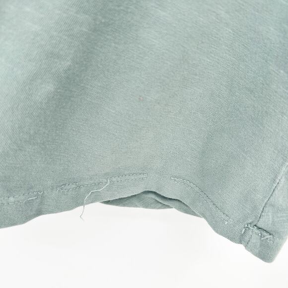 Anthropologie Sundry Womens Fall 3/4 Sleeve Shirred Mini Dress Size L Moss Green - Picture 4 of 7